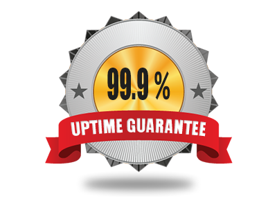 Fiabilidade de tempo de uptime do servidor de 99.9%